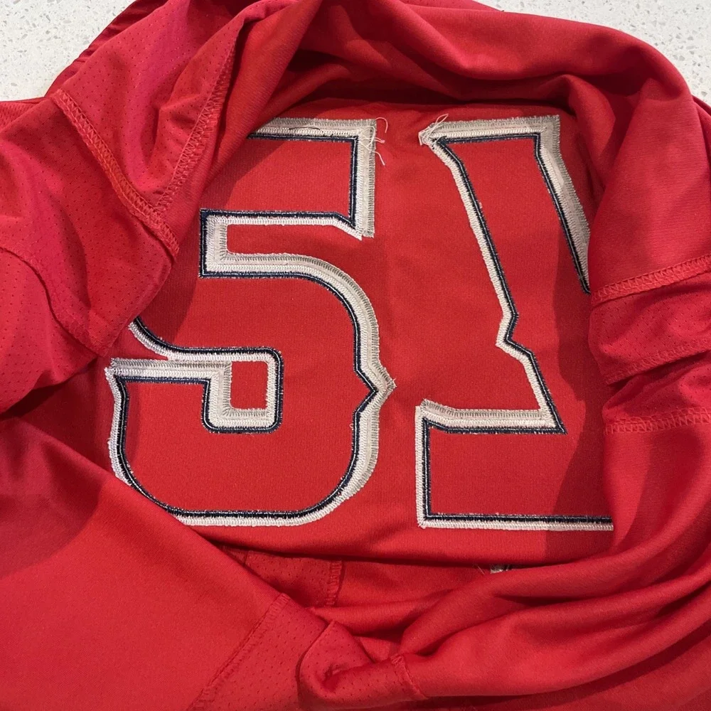 NWT Mike‎ Trout Nike Authentic Alternate Red Jersey Size 56 Los Angeles Angels